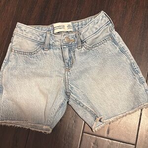 Abercrombie Kids Light Wash Denim Cutoff Shorts